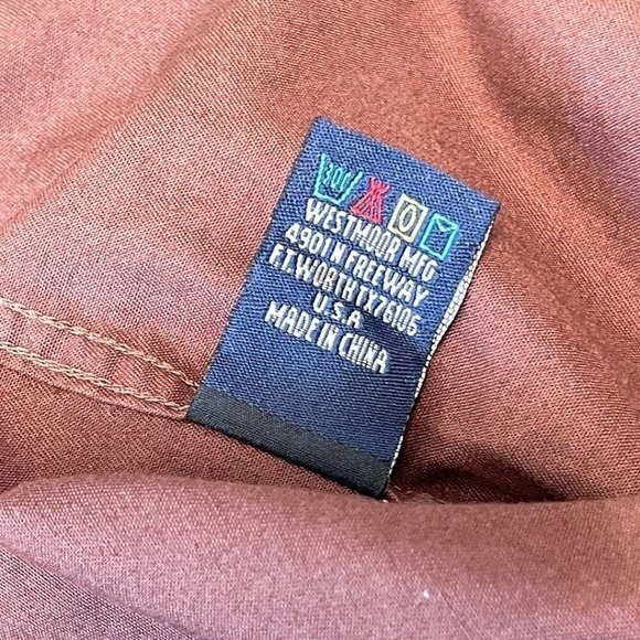 Panhandle Slim Mens L‎ Pearl Snap Western Cowboy Shirt Brown Dog Embroidered - Picture 12 of 14